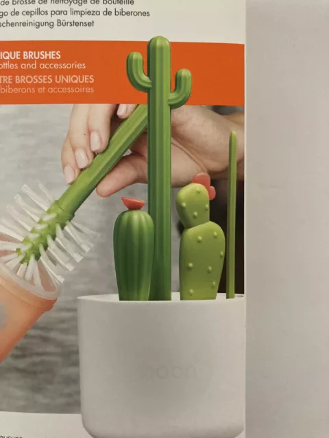 Boon Cacti Bottle Cleaning Brush Set, 5 Pieces, Brand New In Box.🌵