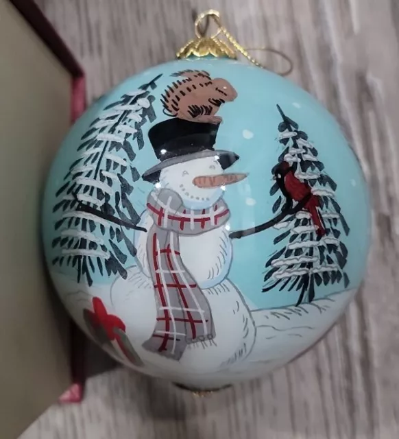 LI BIEN PIER One Scenes Of A Snowman Christmas Ornament 2016