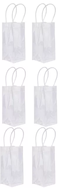12 Wine Ice Bags Sdootjewelry PVC Transparent Clear Chill Wine Bottle Bag