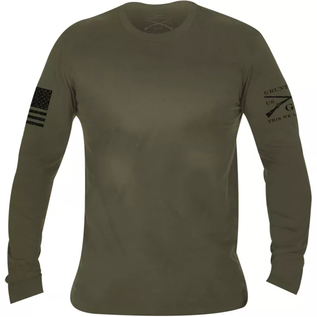 Grunt Style Basic Long Sleeve T-Shirt - Military Green