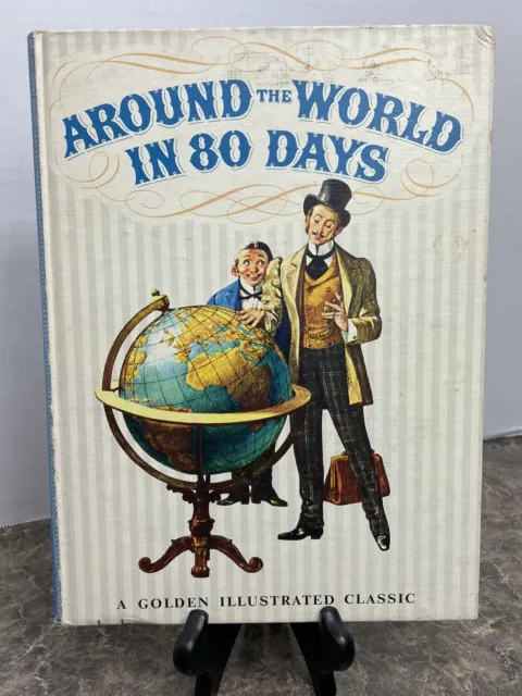 1962 Around The World In 80 Days A Golden Illustrated Classic HC Book
