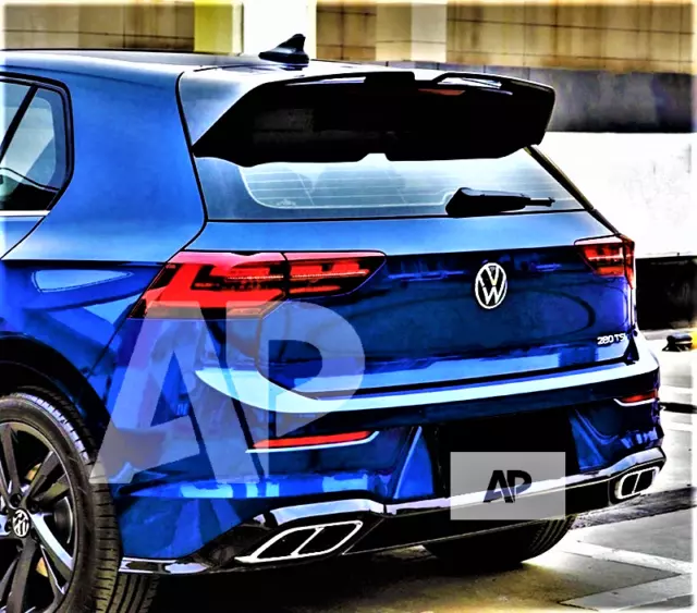 VW Golf MK8 R GTD GTI Oettinger Style Gloss Black Boot Spoiler UK SELLER