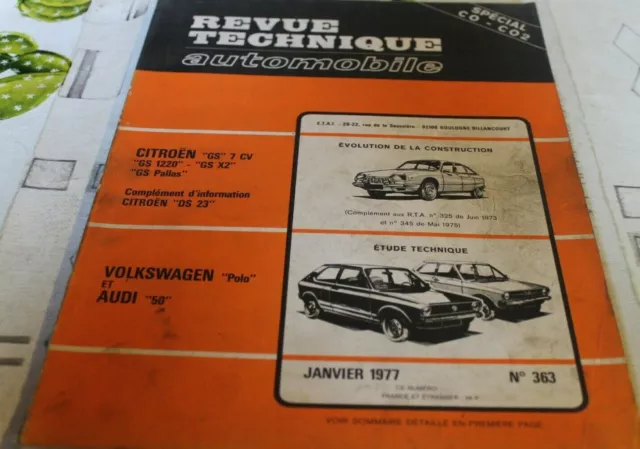 Revue technique automobile Volkswagen polo et audi 50 n° 363