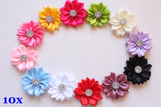 Wholesale Bulk x10 DIY Dasiy Flowers Embellishments Craft for Headband Hair Clip