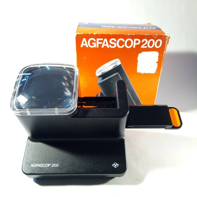 VISIONNEUSE DIAPOSITIVES - AGFASCOP 100 ALIMENTATION SECTEUR *** Promo