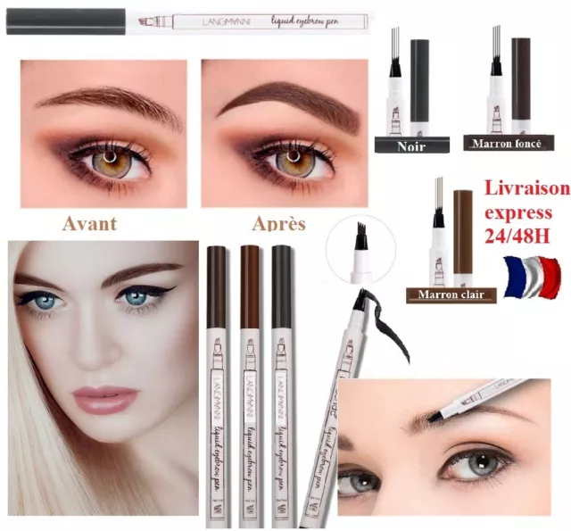 Maquillage Imperméable Tatoo Stylo Crayon Sourcils longue durée envoi sous 24h