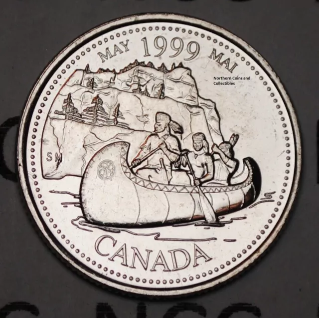 Canada 1999 May 25 cents UNC Millenium Series Canadian Quarter