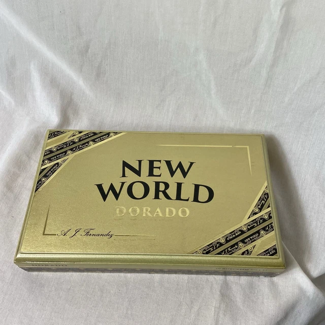 Cigar Box AJ Fernandez New World Dorado Robustos EMPTY Wooden Storage Stash Box