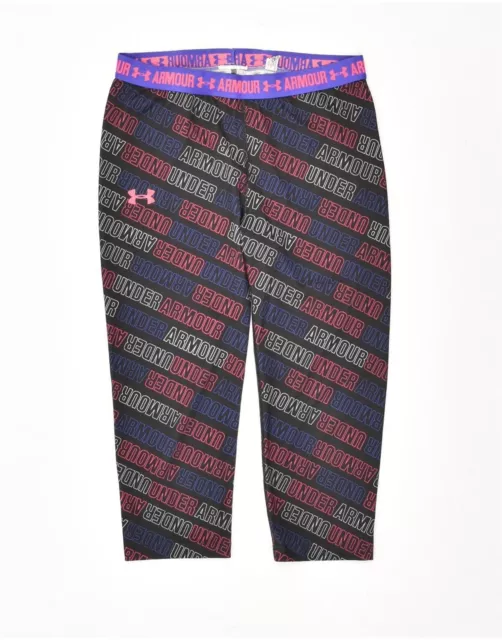 UNDER ARMOUR Womens Capri Graphic Leggings UK 14 Medium Multicoloured AL09