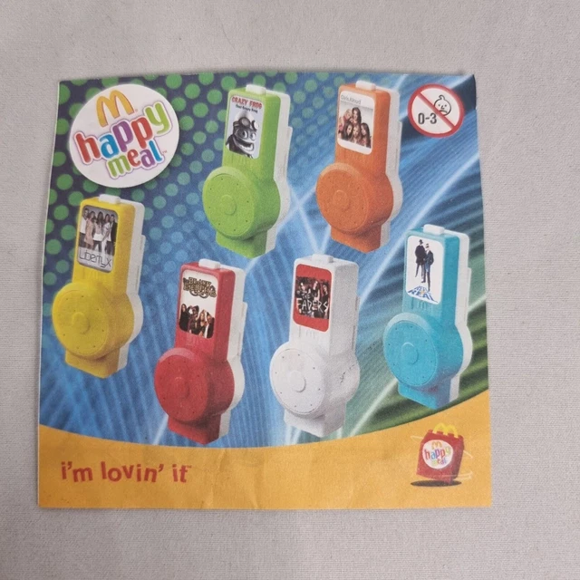 2006 MCDONALDS MUSIC Player Box Toy Collection Paper Insert Poster