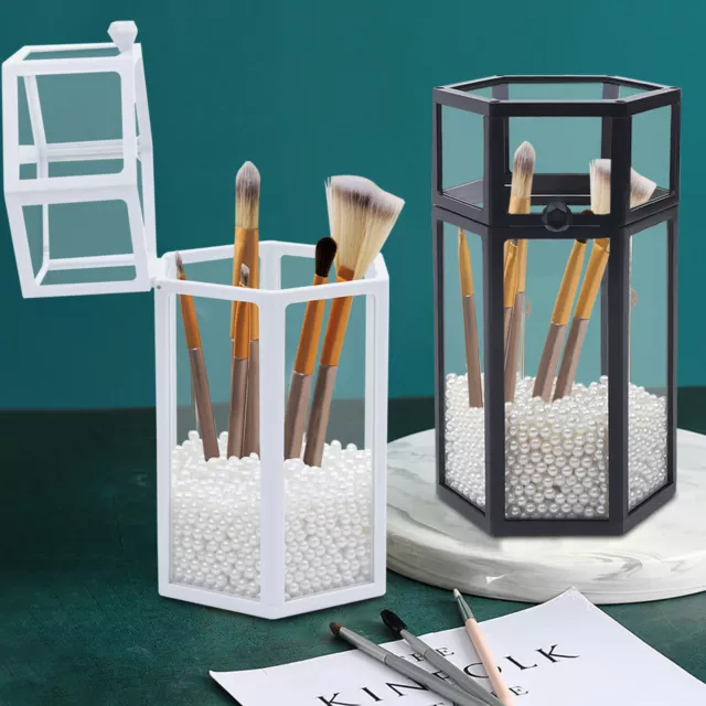 Transparent Organisateur Maquillage Cosmétique Titulaire Boîte Rangement Pinceau
