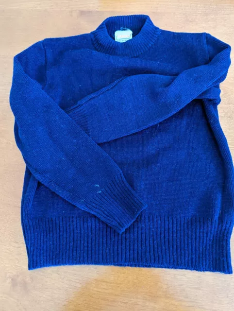 Royal Blue Cowl Turtle Neck long sleeve Sweater 7  8 Age Size Kid's Girl's Boy's