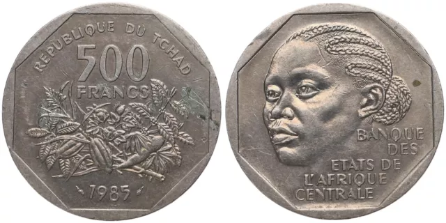 Republique Du Tschad - 500 Francs 1985 - l'Afrique Centrale - Tchad