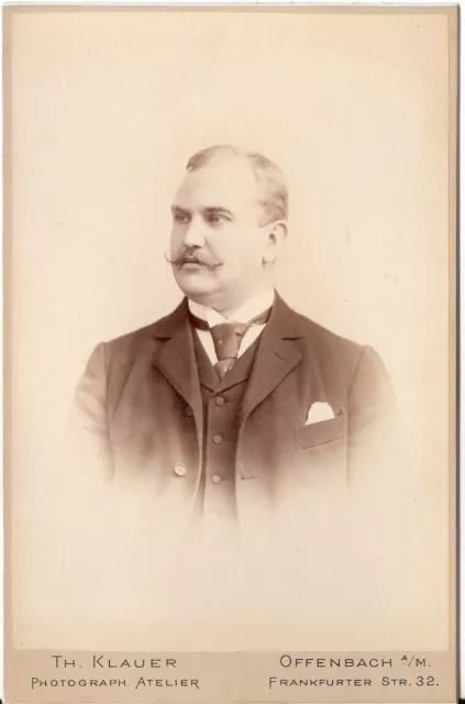 CAB photo Feiner Herr - Offenbach 1880er