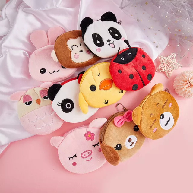 Carino cartone animato donna borsa monete carino animale cerniera bambini ragazza portafoglio borsa Ke UL