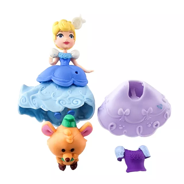 Muñecas Hasbro Disney Princesa Little Kingdom Snap Ins Cenicienta y Gus Incompletas