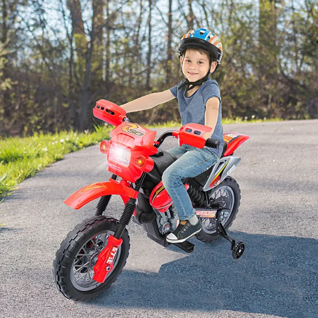 6V 40.2"  Electric Kids Ride-On Motorcycle Powered Dirt Bike Battery Scooter Red