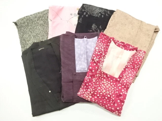 37955# Japanese Kimono / Antique Haori & Coat / 7 Pics