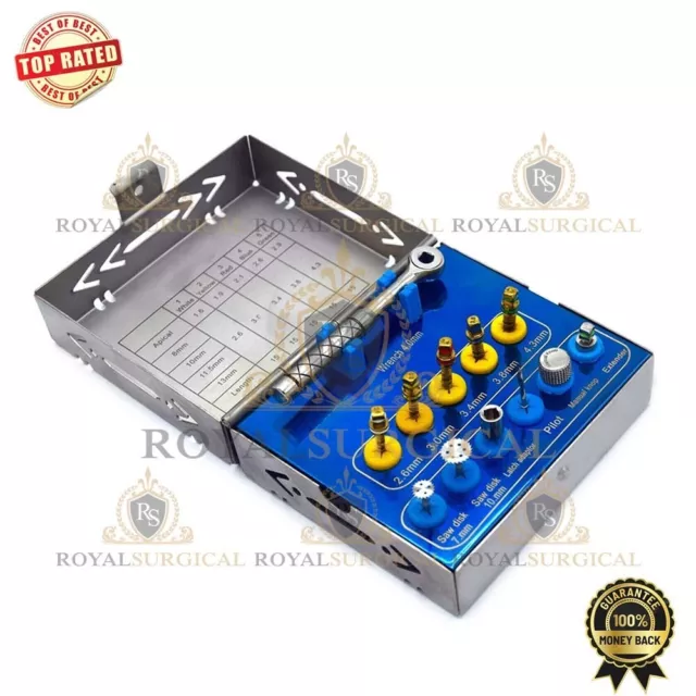 Dental Bone Expander Kit Sinus Lift With Saw Disks Surgical Implant Instruments.