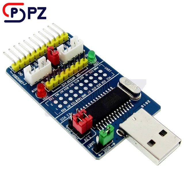 Seriële Poortadapter CH341A Spaander Uitbreiding USB Converter Module Naar UART IIC