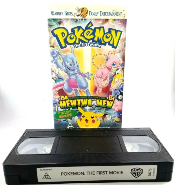 Pokémon The First Movie + Bonus VHS Video tape - Approx. 94 Mins PAL