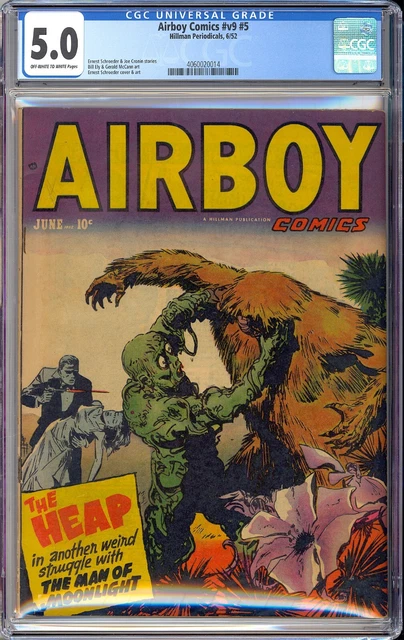 Airboy Comics Vol. 9 #5 (#100) Horror Cover Golden Age Hillman 1952 CGC 5.0