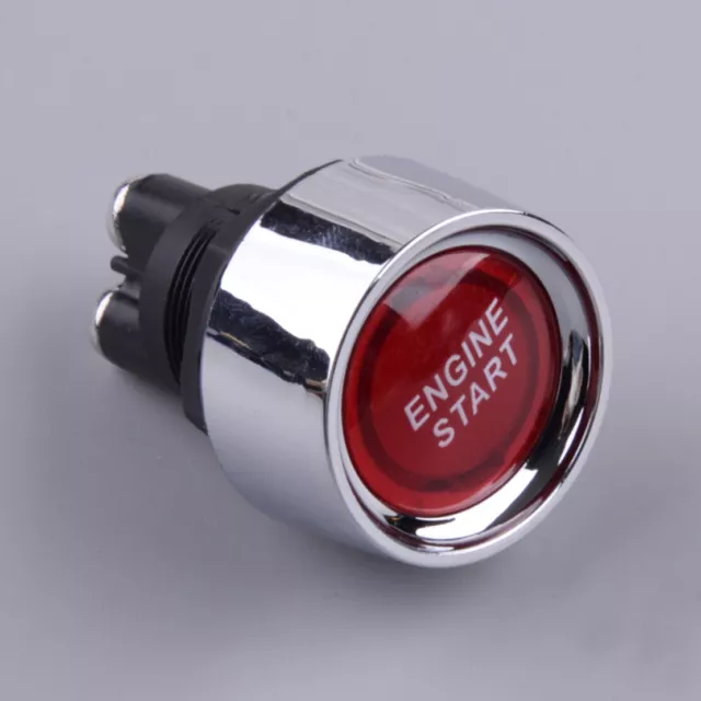 Universal 12V Car Red Illuminated Engine Start Switch Push Button Starter New