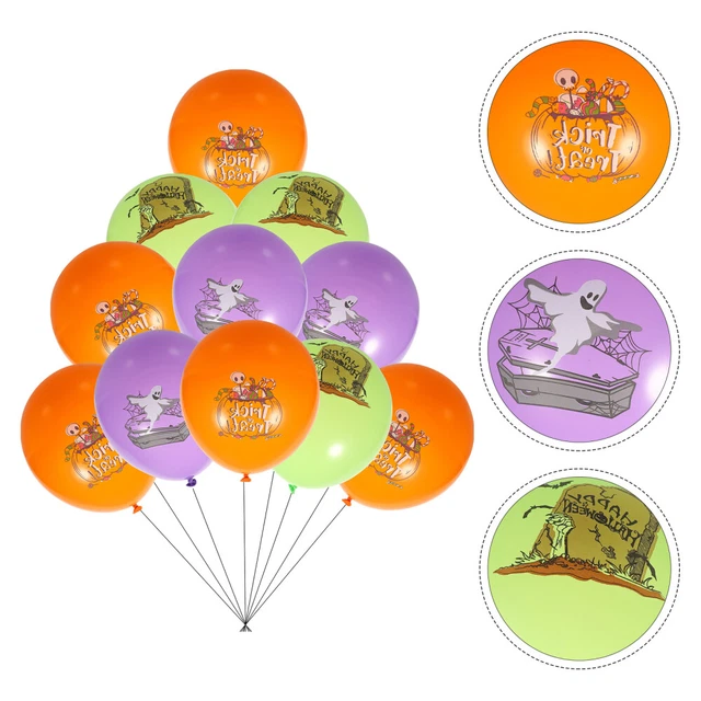 30 Pcs Halloween-Latexballon Emulsion Latexballons Kürbisse Dekor