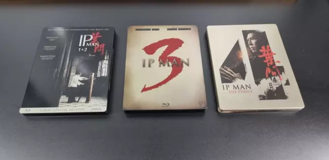 Komplette Blu-ray Steelbook-Reihe von IP Man 1+2+3+4 mit Donnie Yen