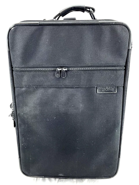 Briggs & Riley 23" Black Ballistic Nylon Carry-On Rolling Wheeled Luggage