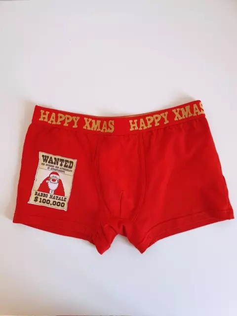 Boxer Mutanda Rossa Capodanno Babbo Natale M Wanted Primal