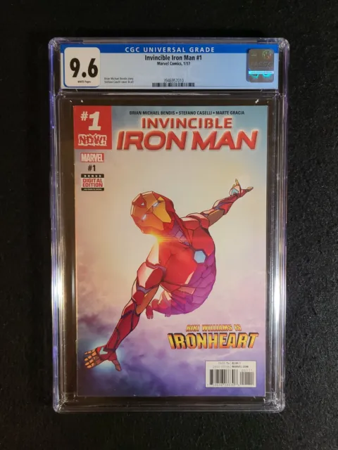 Invincible Iron Man 1 CGC 9.6 1st Cover App Iron Heart Riri Williams 2017