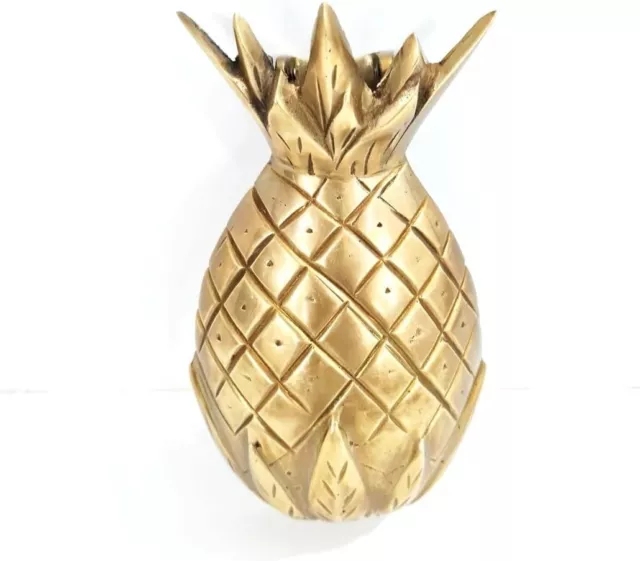 Solid Brass Round Pineapple Door Knocker - Holiday Gift