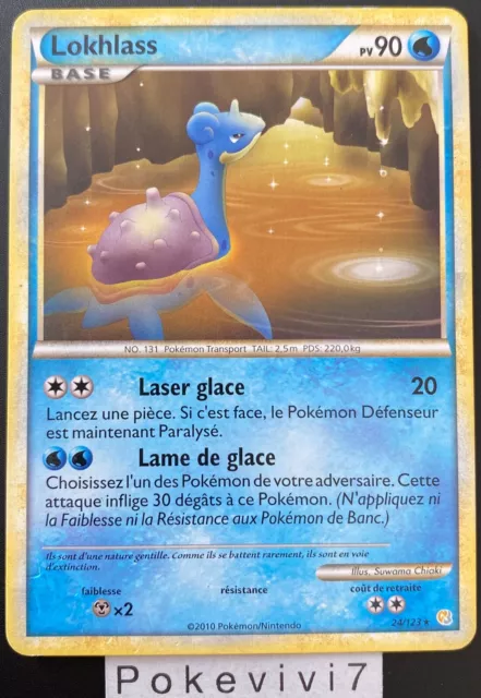Carte Pokemon LOKHLASS 24/123 RARE HGSS HEARTGOLD SOULSILVER FR OCCASION