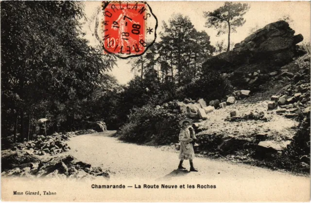CPA Chamarande La Route NEuve et les Roches FRANCE (1372094)