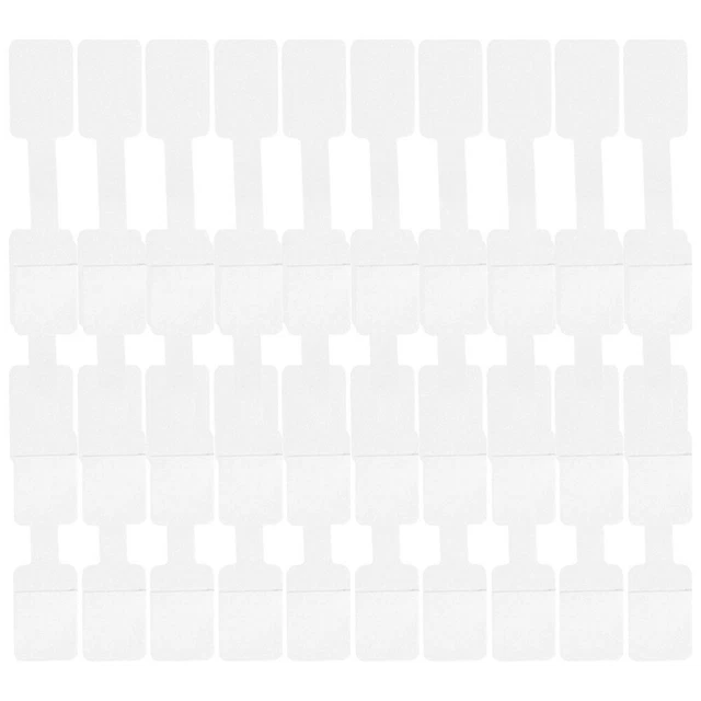 Clip Per Cavi Autoadesive – Confezione Da 50 Pezzi, Diametro 5 Mm, Base 19x19 Mm, Bianche, Per Fissaggio Cavi Su Superficie Liscia