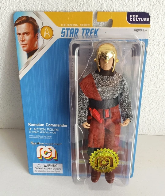 ROMULAN COMMANDER ACTION FIGURE STAR TREK MEGO 20 cm.