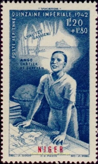 EBS French Niger 1942 - Quinzaine Impériale - NE PA9 - MNH** - (R4