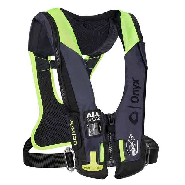 Onyx Impulse A/M 33 All Clear w/Harness Auto/Manual Inflatable Life Jacket - Gr