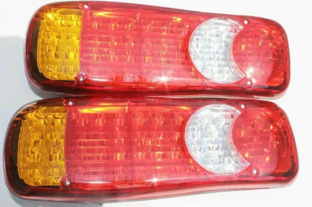 46 LEDs Rückleuchten Set 24V Heckleuchte Rücklicht Anhänger LKW Traktor PKW Neu