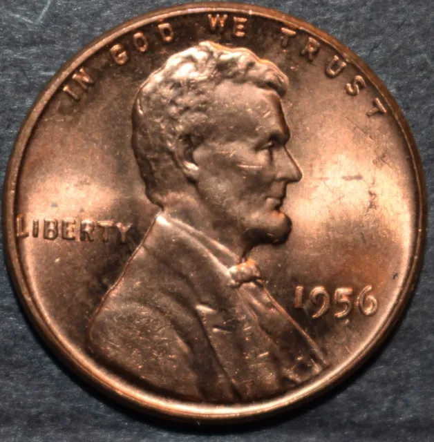 1956 P Lincoln Wheat Penny Choice BU Mint Luster Uncirculated - Exact Coin - 39Z