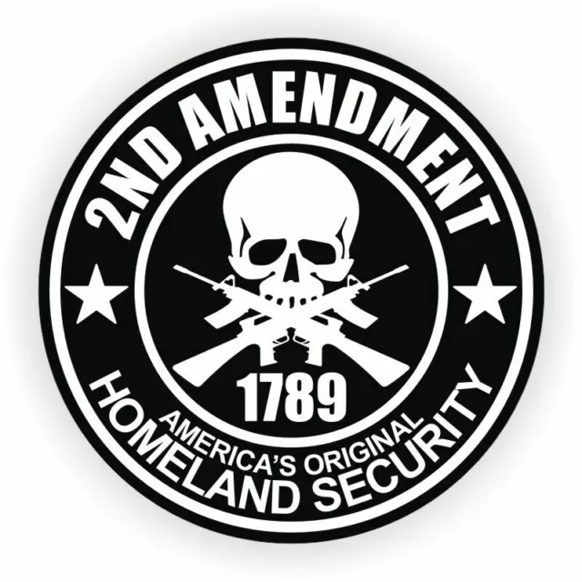 (2) 2nd Amendment Hard Hat Sticker | Motorcycle Helmet Welding Decal | Black Ops