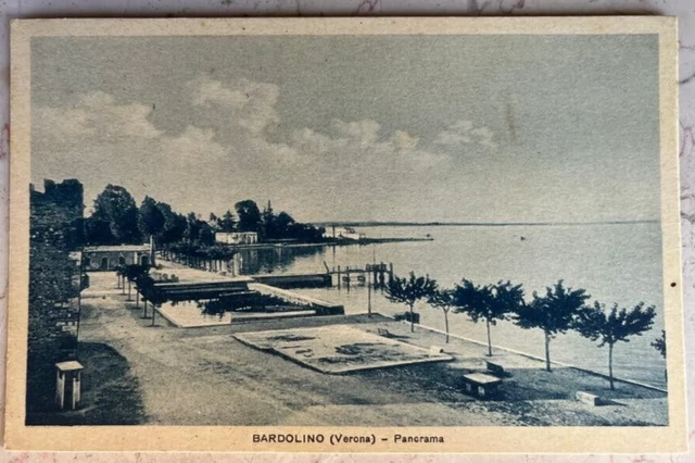 Bardolino Panorama viaggiata 1943 Verona