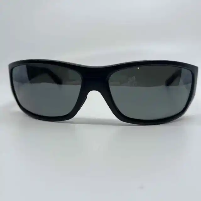 Maui Jim WASSUP MJ 123-02W 60.5mm Black/Neutral Grey Wrap Sunglasses H8159