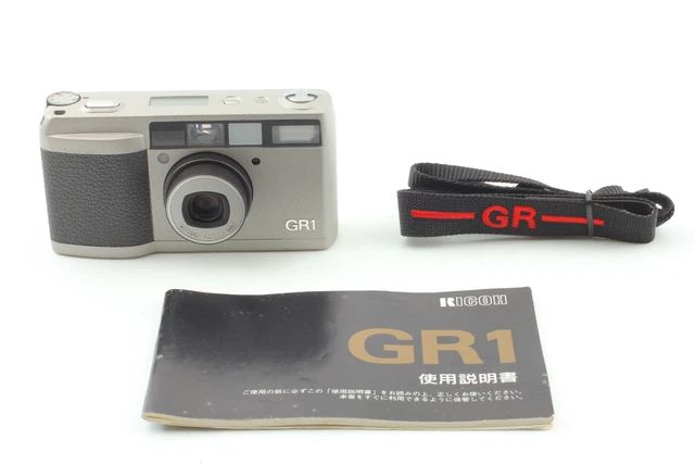 【Near MINT LCD Works】 Ricoh GR1 Silver Point & Shoot 35mm Film Camera From JAPAN