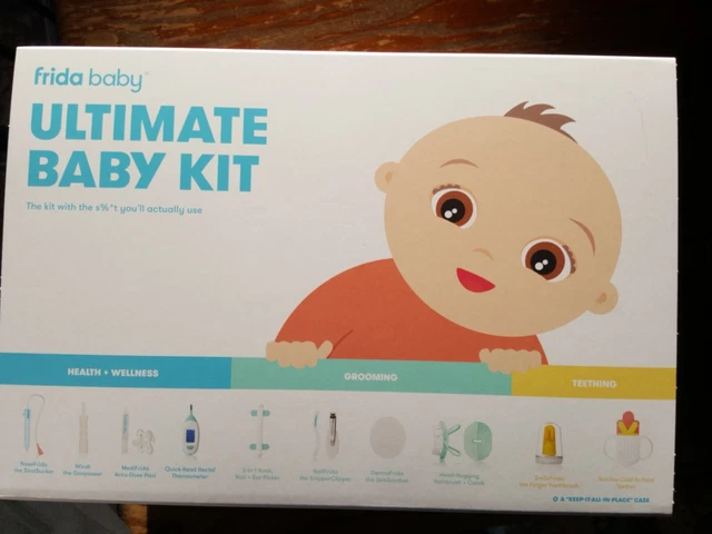 Frida Baby Ultimate Baby Kit Health+Wellness/ Grooming/ Teething. Essentials Set