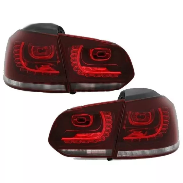 Set Feux Arrière LED Rouge Blanc entièrement LED convient pour VW Golf 6 VI