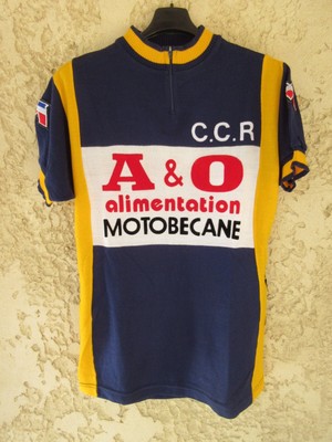 Hutchinson Maillot cycliste MOTOCONFORT HUTCHINSON années 70 shirt jersey trikot vintage M 