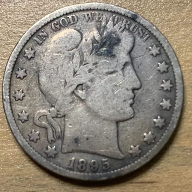 1895 O Barber Half Dollar VG 90% Silver. *U18