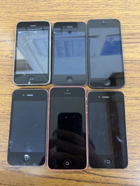 Bundle of 6 x Apple iPhones Various Generations (Spares & Repairs)